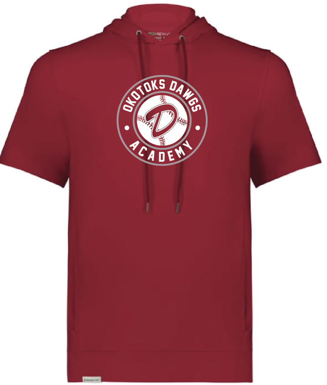 Dawgs Short Sleeve Hoody Red