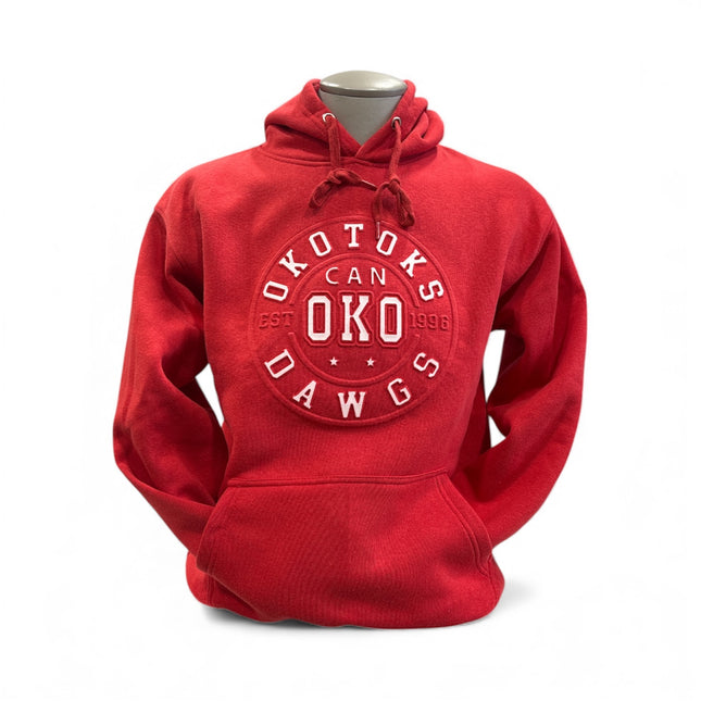 Dawgs Embossed Hoody Red